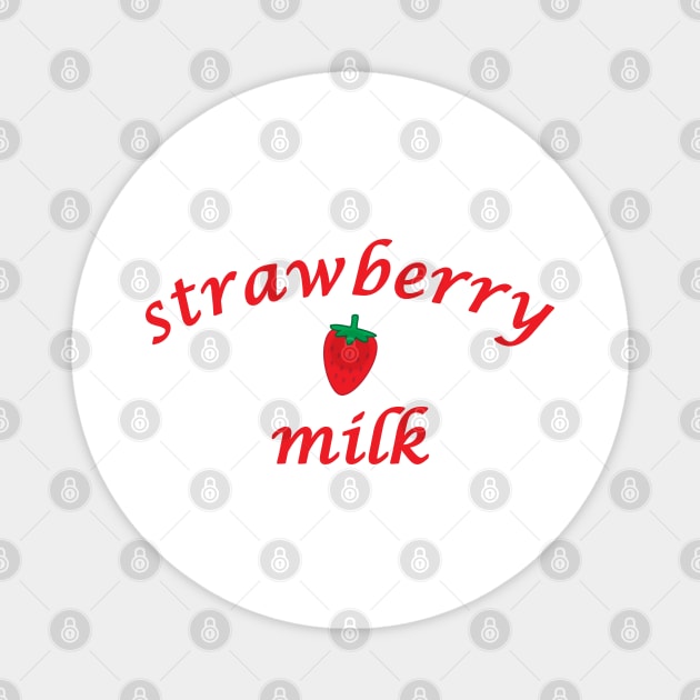 Strawberry Milk Kawaii Cute Magnet by CandyMoonDesign